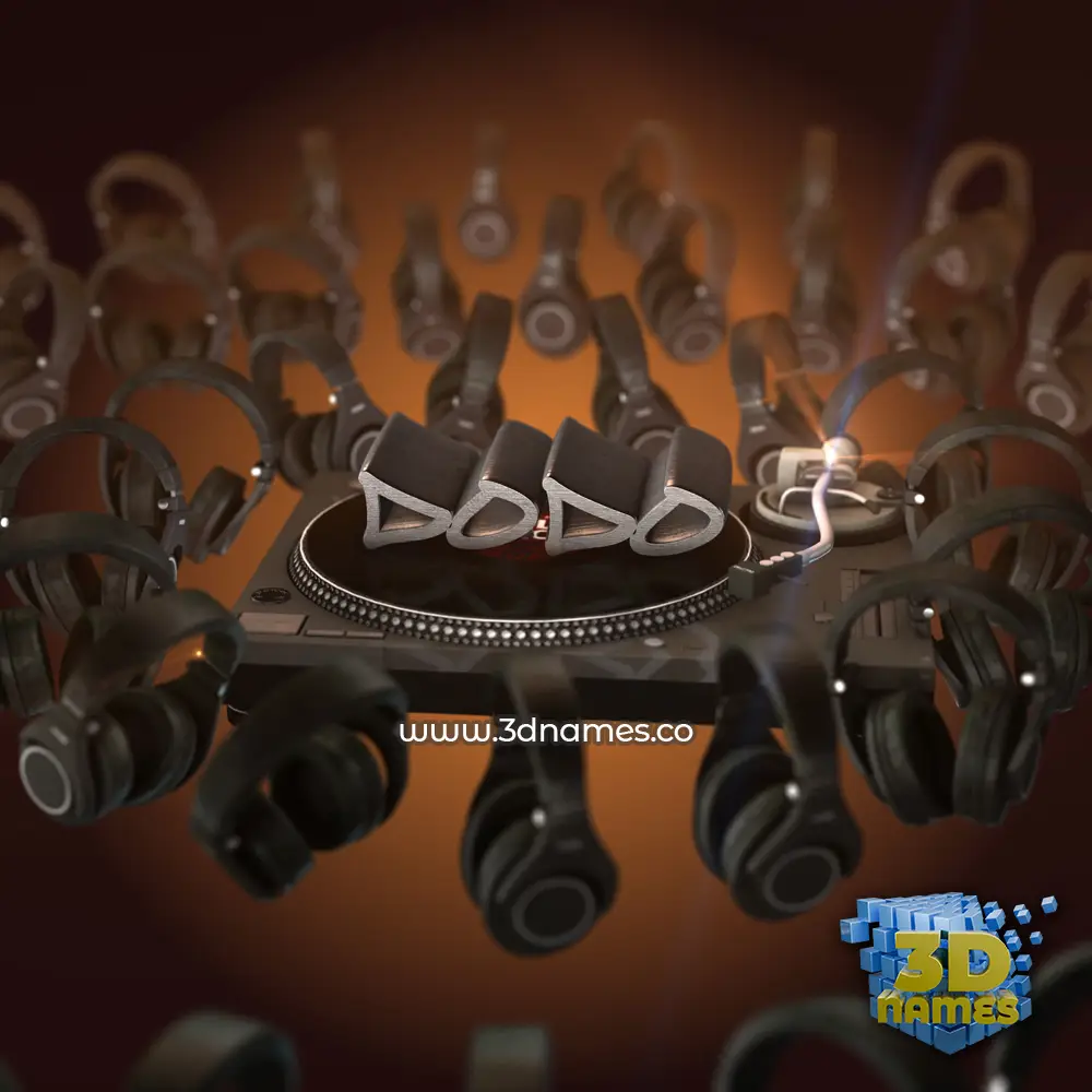 dodo in DJ Yourself style - 3D name wallpaper