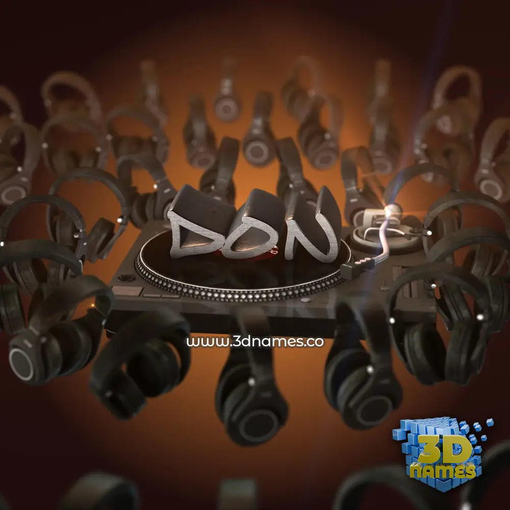 don in DJ Yourself style - 3D name wallpaper