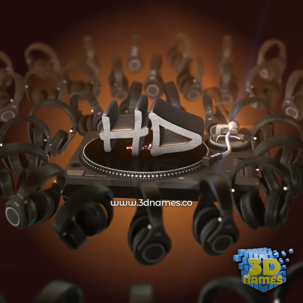 hd in DJ Yourself style - 3D name wallpaper