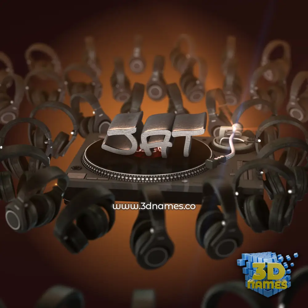 jat in DJ Yourself style - 3D name wallpaper