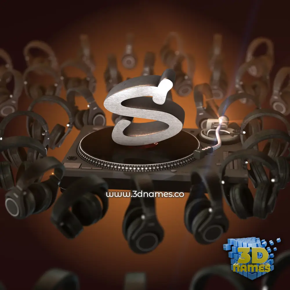s in DJ Yourself style - 3D name wallpaper