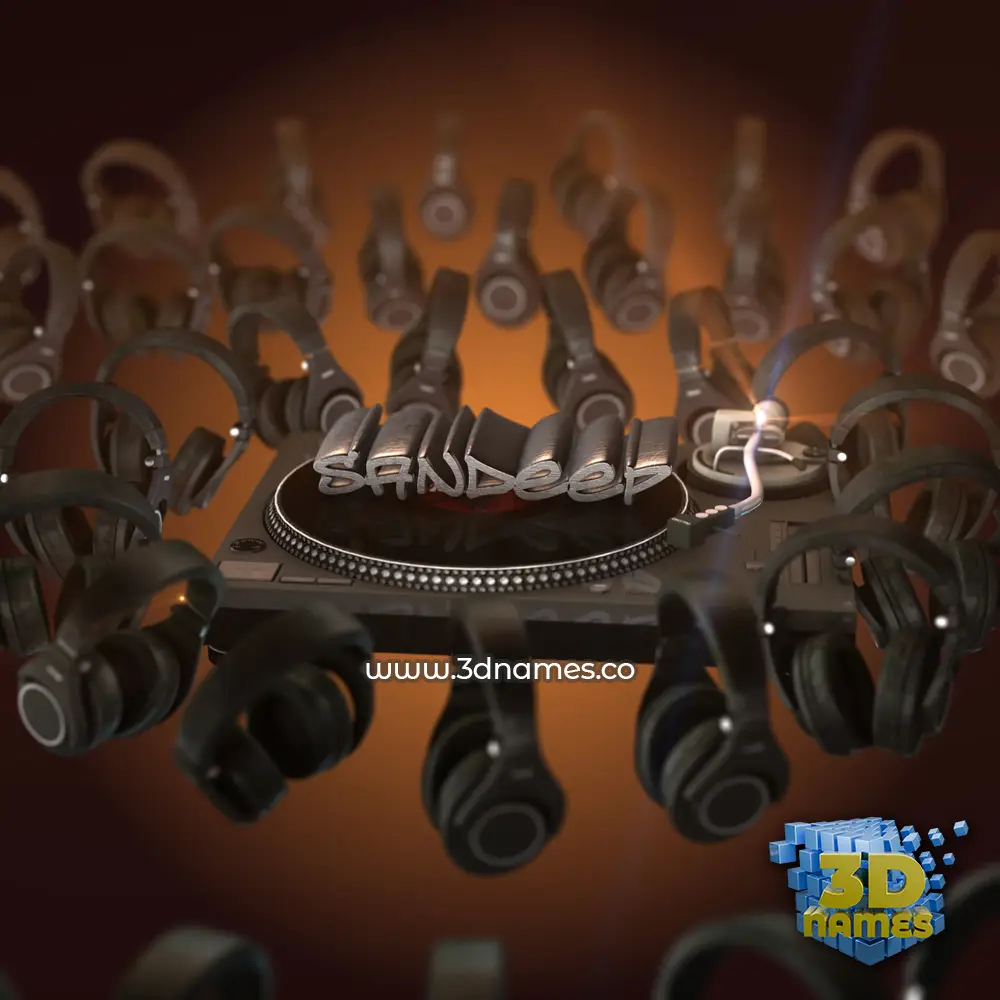 sandeep in DJ Yourself style - 3D name wallpaper