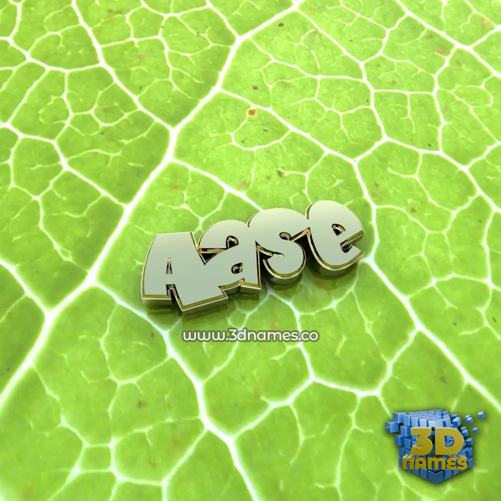 aase in Gold Leaf style - 3D name wallpaper