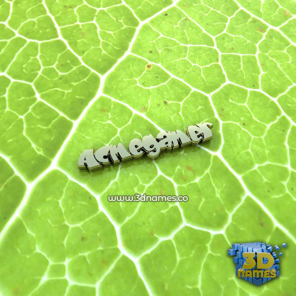 acmegamer in Gold Leaf style - 3D name wallpaper