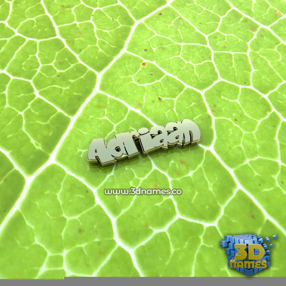 adriaan in Gold Leaf style - 3D name wallpaper