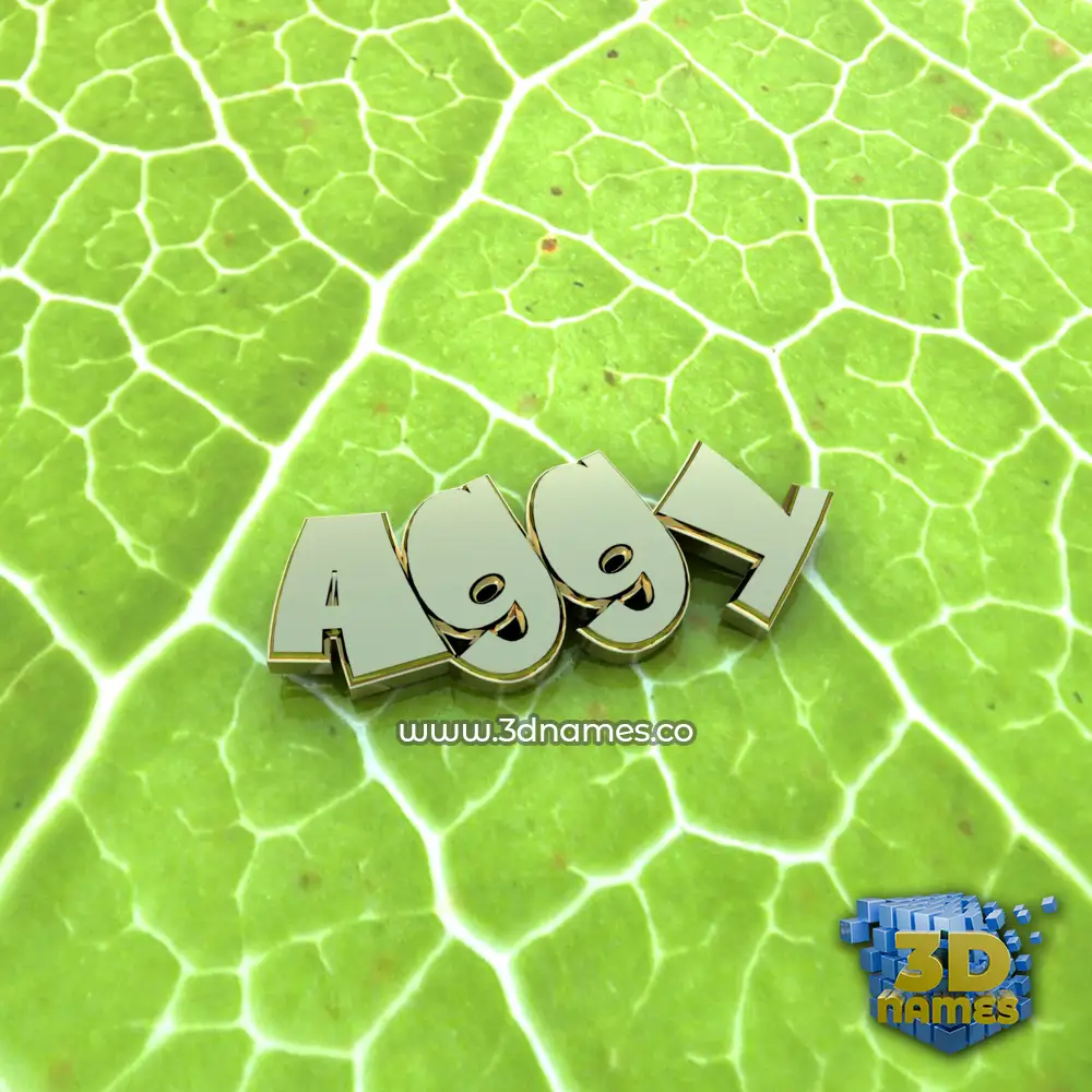 aggy in Gold Leaf style - 3D name wallpaper