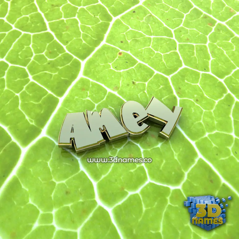 amey in Gold Leaf style - 3D name wallpaper