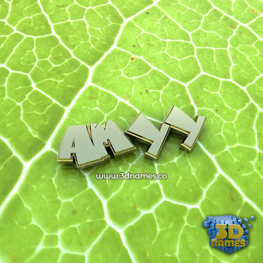 amyy in Gold Leaf style - 3D name wallpaper