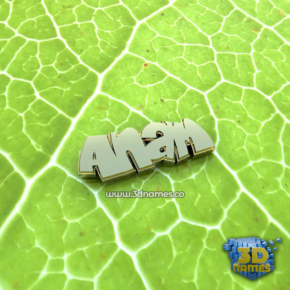 anam in Gold Leaf style - 3D name wallpaper