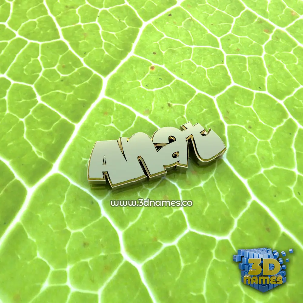 anat in Gold Leaf style - 3D name wallpaper
