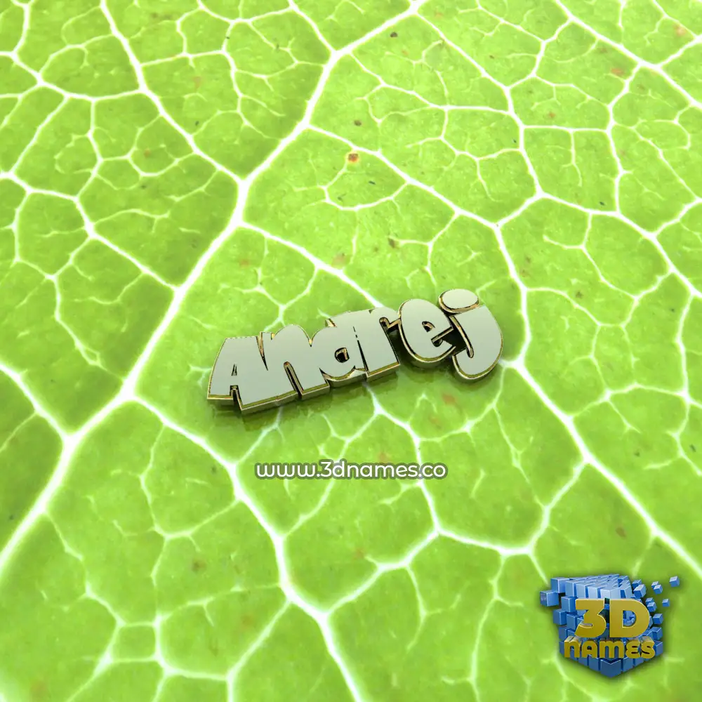 andrej in Gold Leaf style - 3D name wallpaper