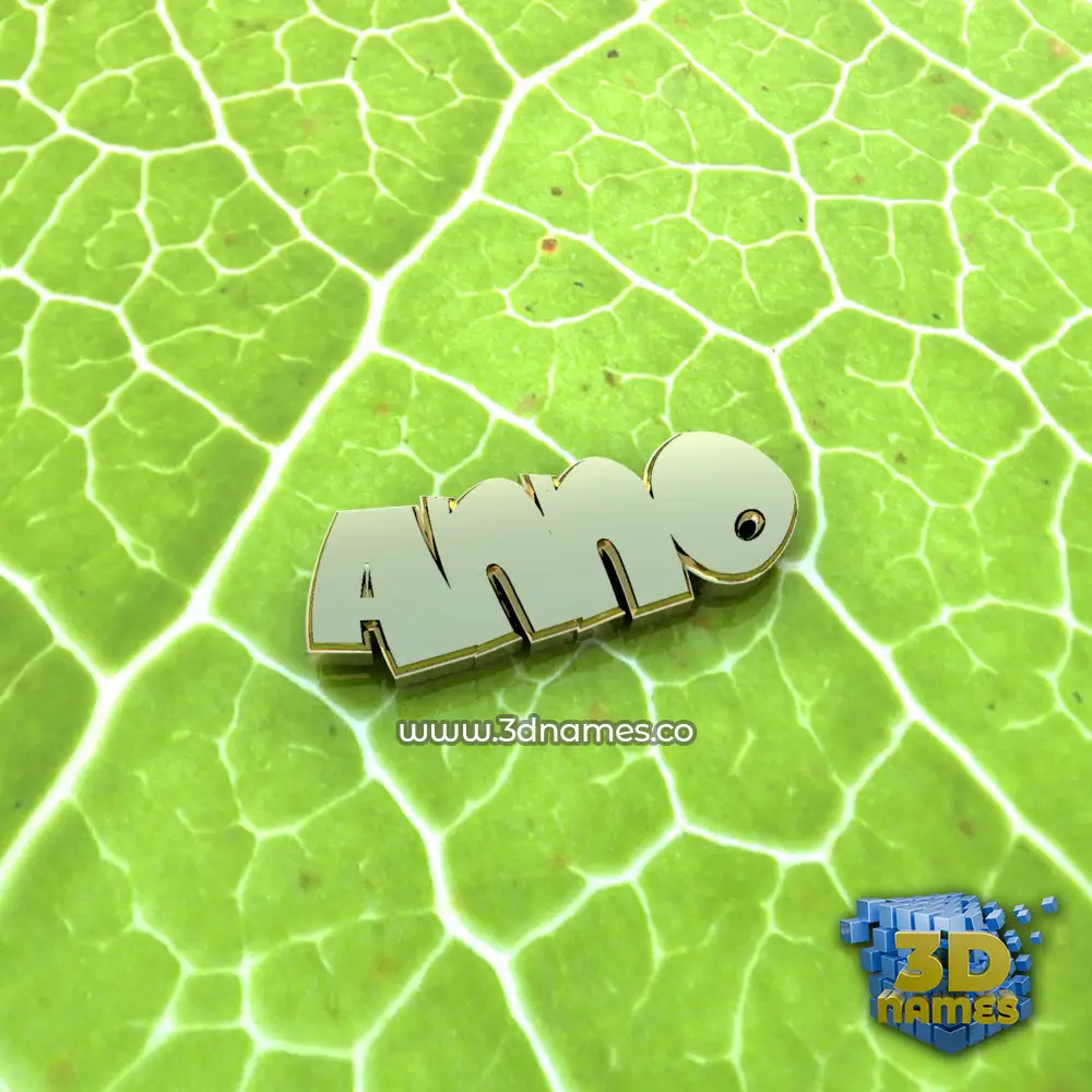 anno in Gold Leaf style - 3D name wallpaper