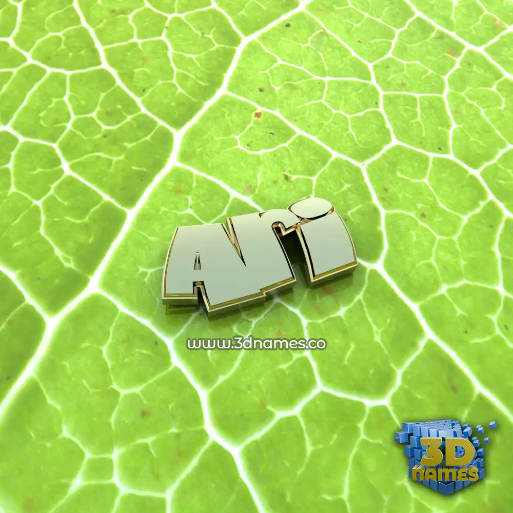 ari in Gold Leaf style - 3D name wallpaper