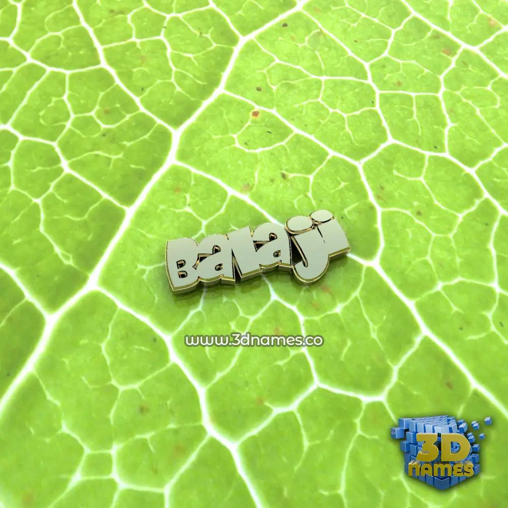 balaji in Gold Leaf style - 3D name wallpaper