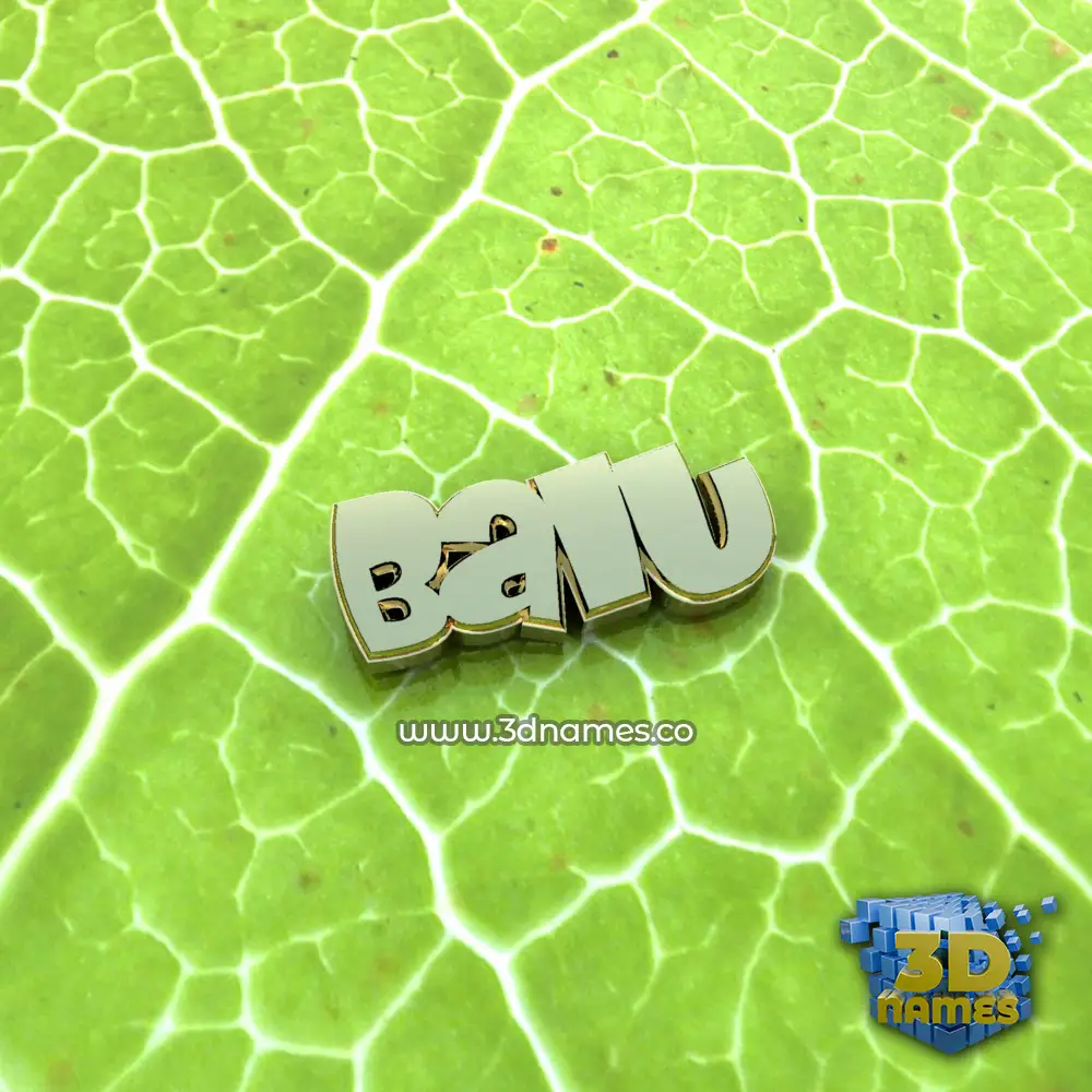 balu in Gold Leaf style - 3D name wallpaper
