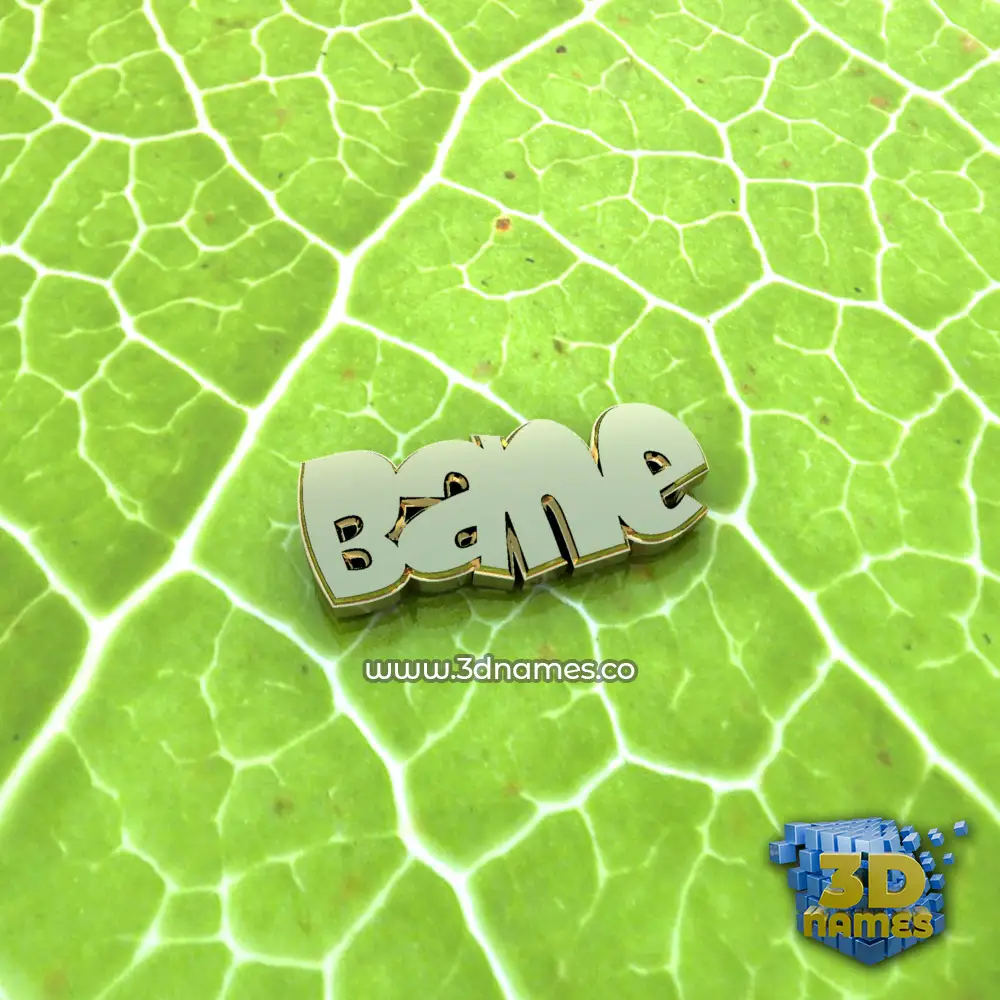 bane in Gold Leaf style - 3D name wallpaper