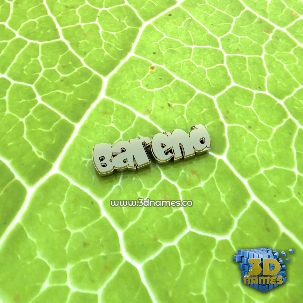barend in Gold Leaf style - 3D name wallpaper