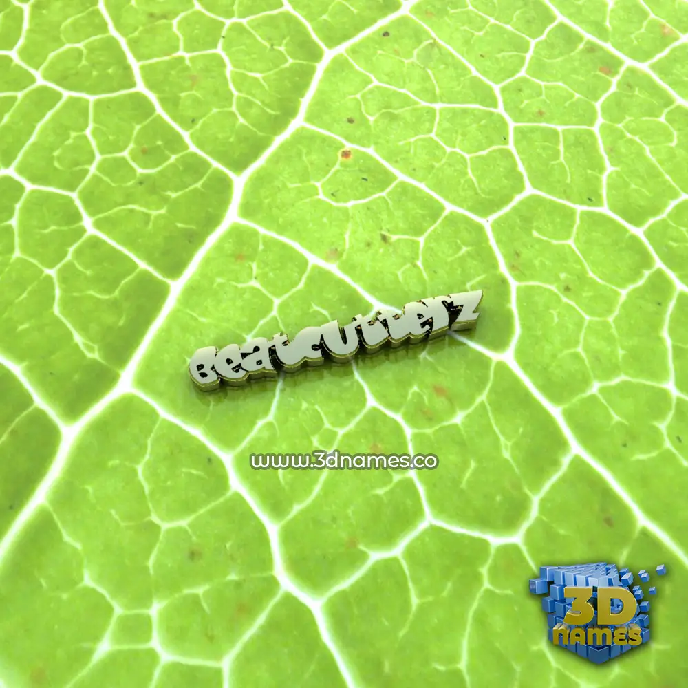 beatcutterz in Gold Leaf style - 3D name wallpaper