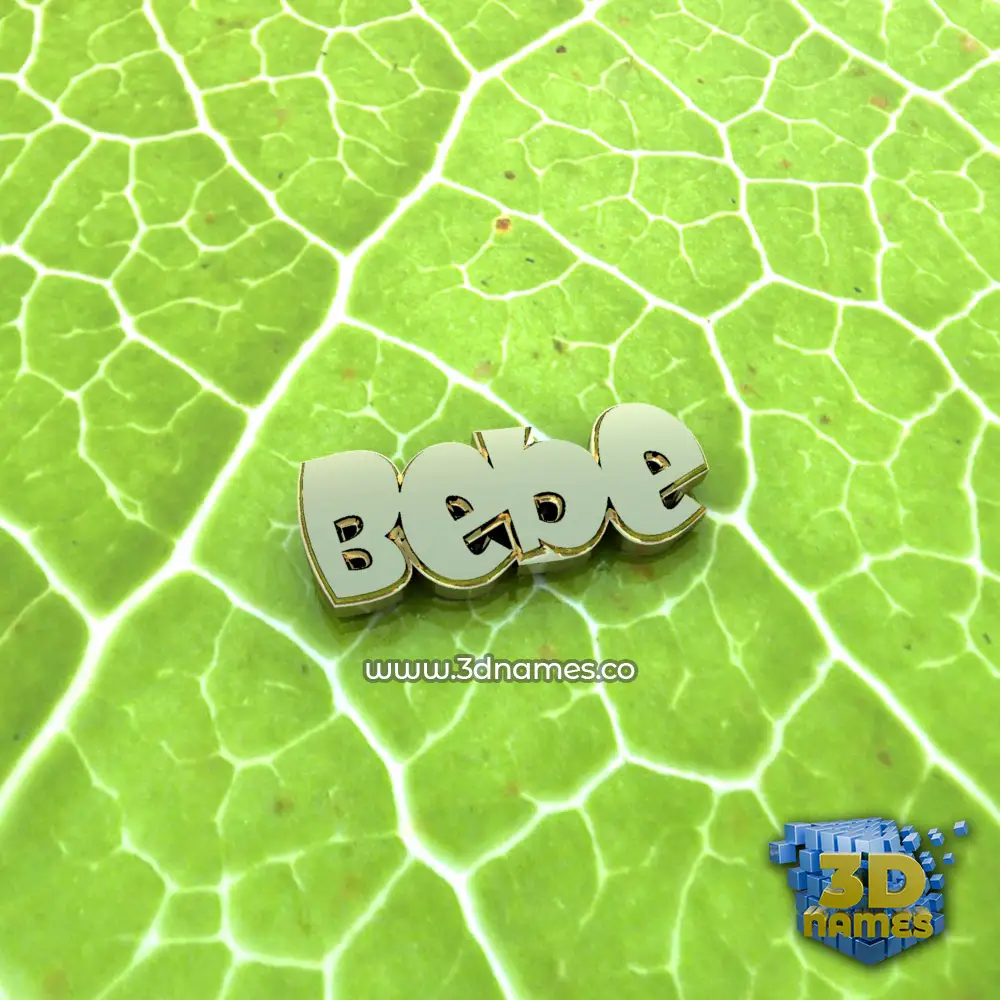 bebe in Gold Leaf style - 3D name wallpaper