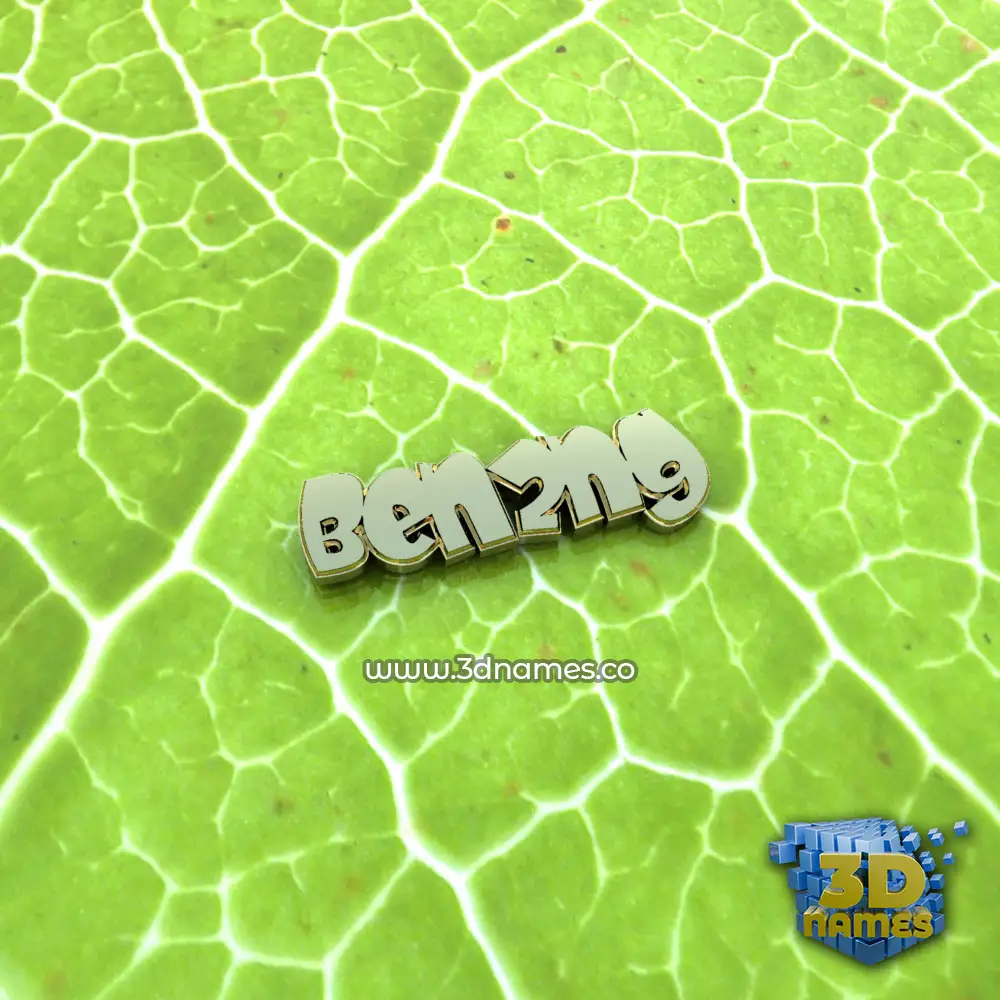 ben2ng in Gold Leaf style - 3D name wallpaper