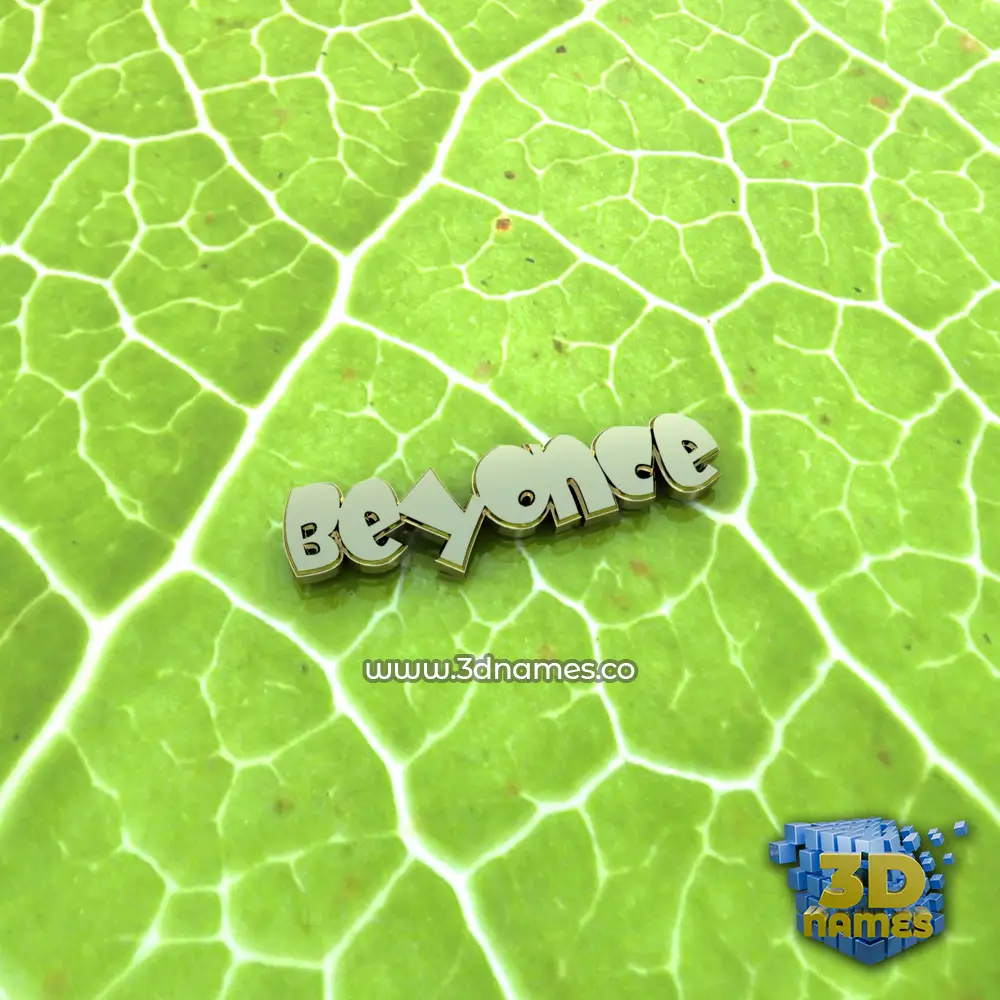 beyonce in Gold Leaf style - 3D name wallpaper