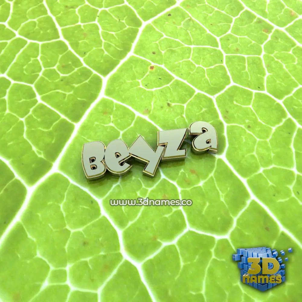 beyza in Gold Leaf style - 3D name wallpaper