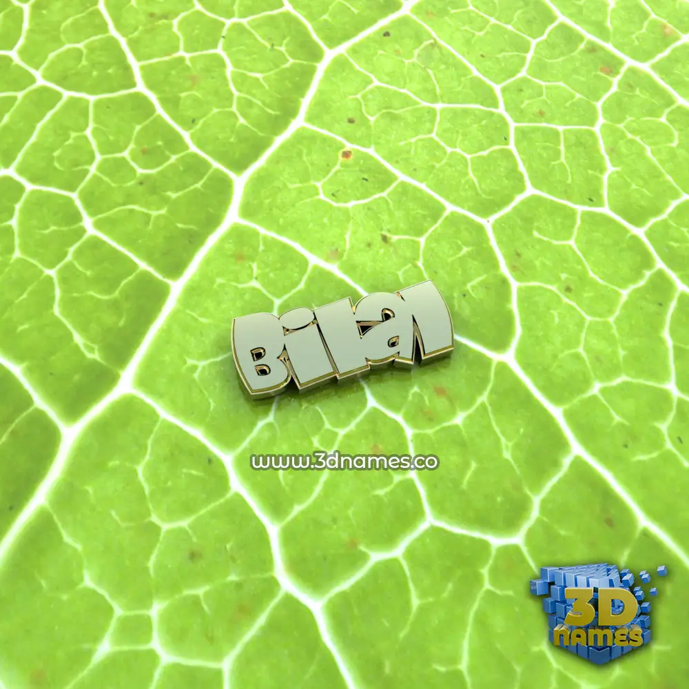 bilal in Gold Leaf style - 3D name wallpaper