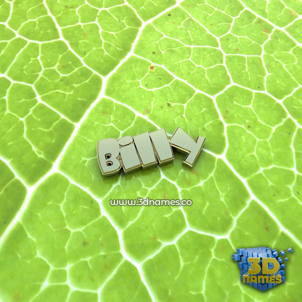 billy in Gold Leaf style - 3D name wallpaper