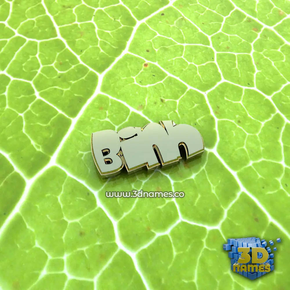 binh in Gold Leaf style - 3D name wallpaper