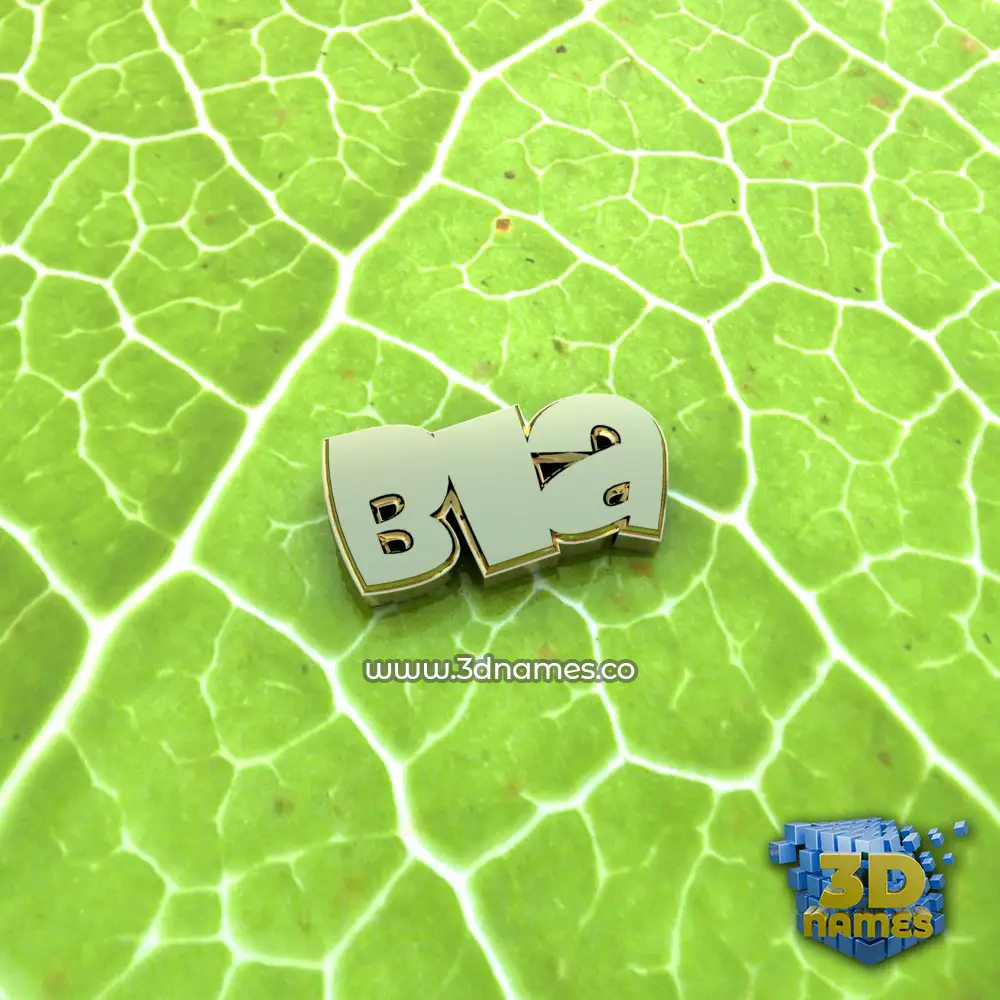 bla in Gold Leaf style - 3D name wallpaper
