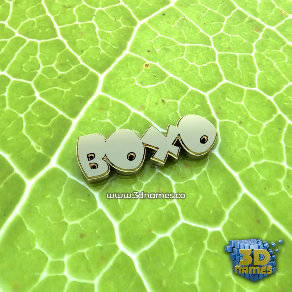 boxo in Gold Leaf style - 3D name wallpaper