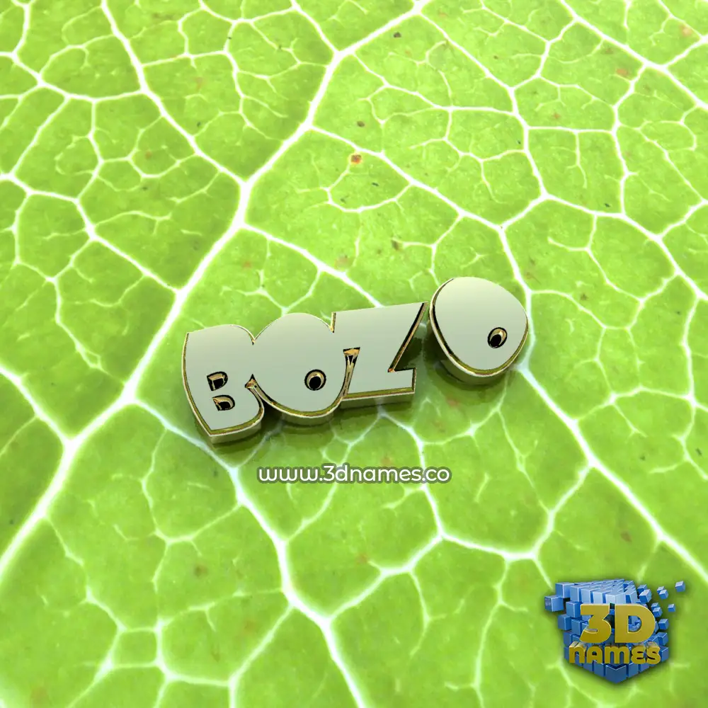 bozo in Gold Leaf style - 3D name wallpaper