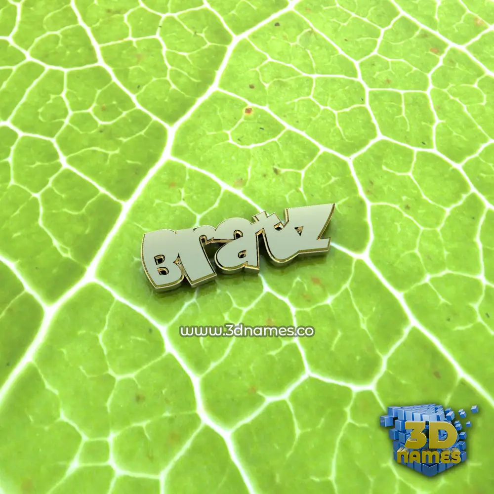 bratz in Gold Leaf style - 3D name wallpaper