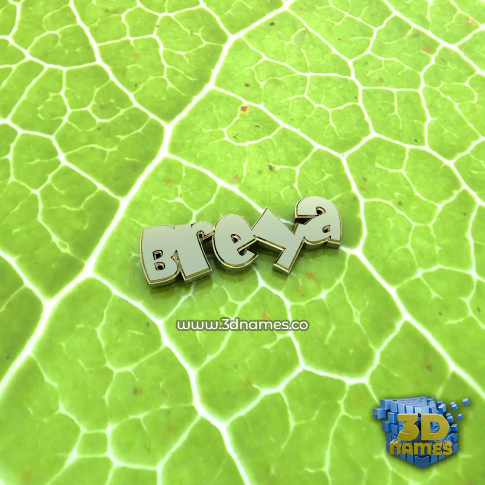 breya in Gold Leaf style - 3D name wallpaper