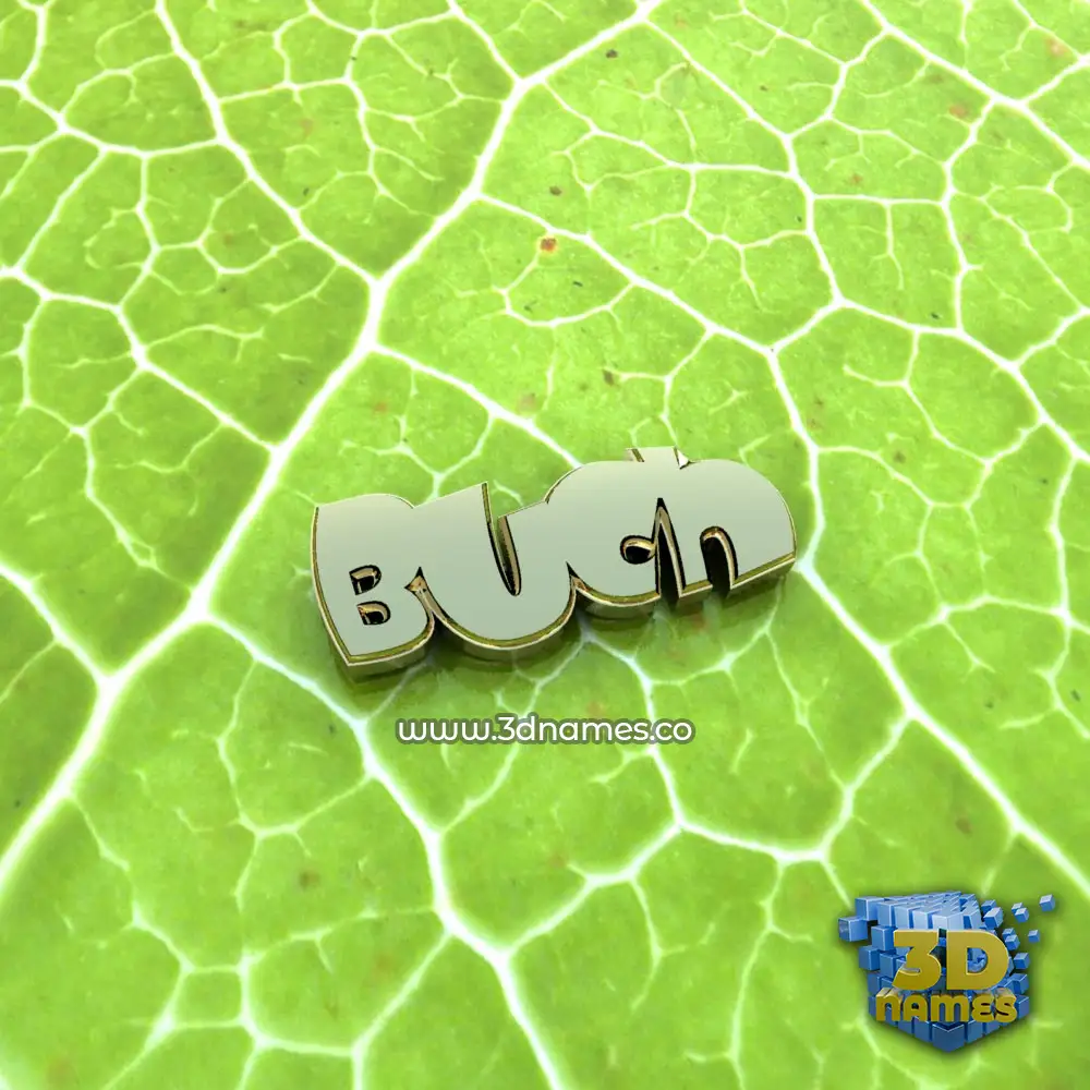 buch in Gold Leaf style - 3D name wallpaper