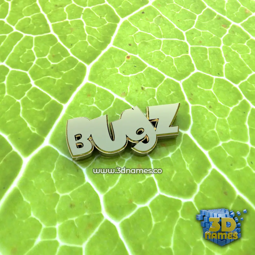 bugz in Gold Leaf style - 3D name wallpaper