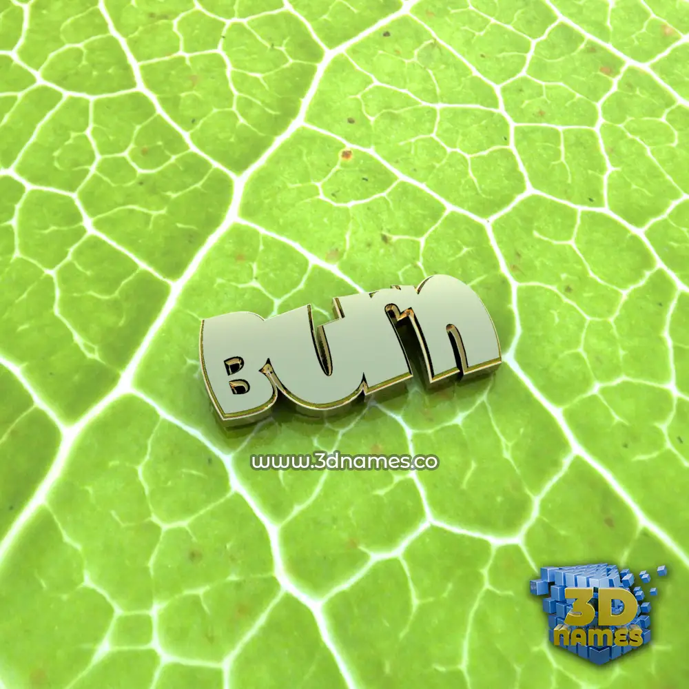 burn in Gold Leaf style - 3D name wallpaper