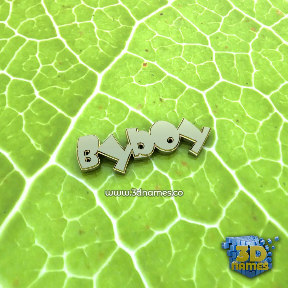 byboy in Gold Leaf style - 3D name wallpaper