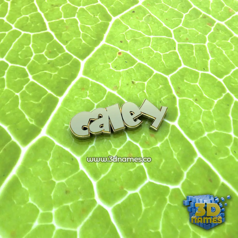 caley in Gold Leaf style - 3D name wallpaper