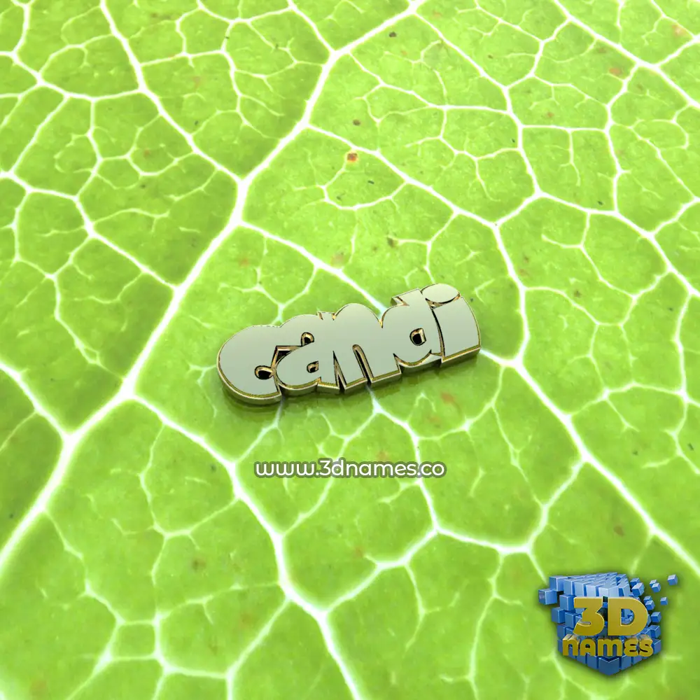 candi in Gold Leaf style - 3D name wallpaper
