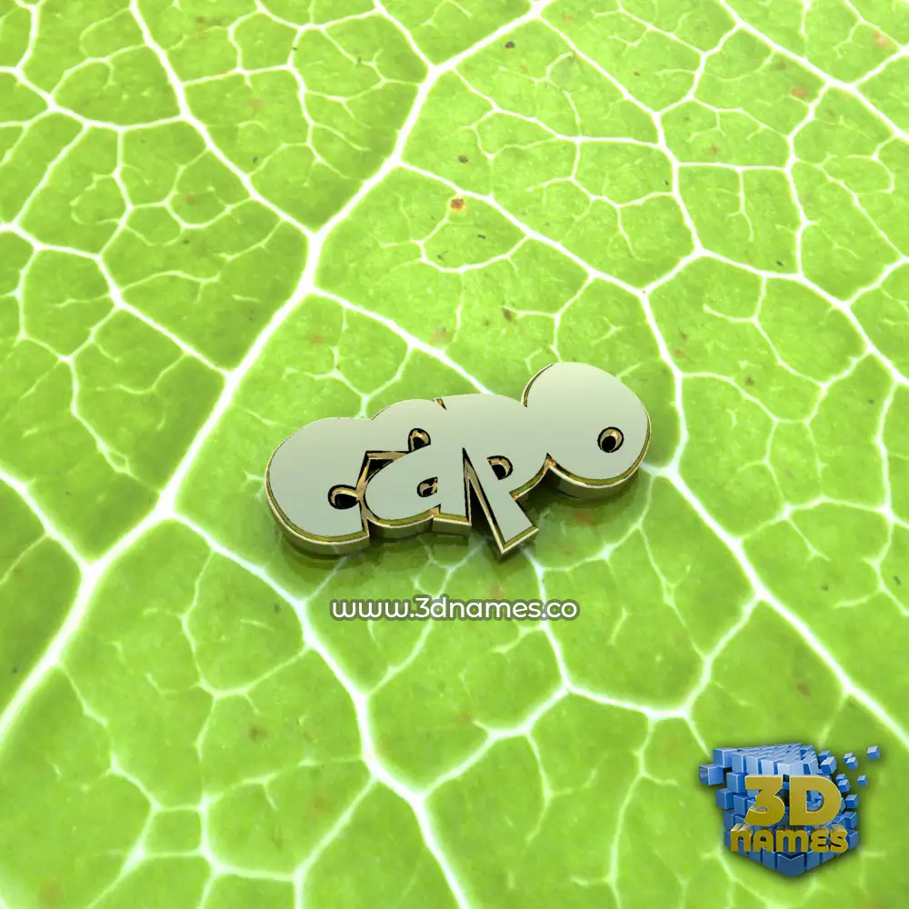 capo in Gold Leaf style - 3D name wallpaper