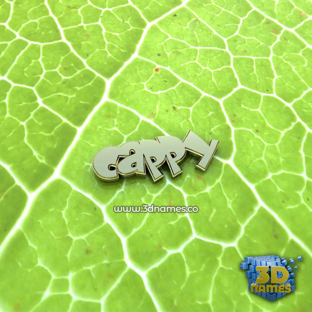 cappy in Gold Leaf style - 3D name wallpaper