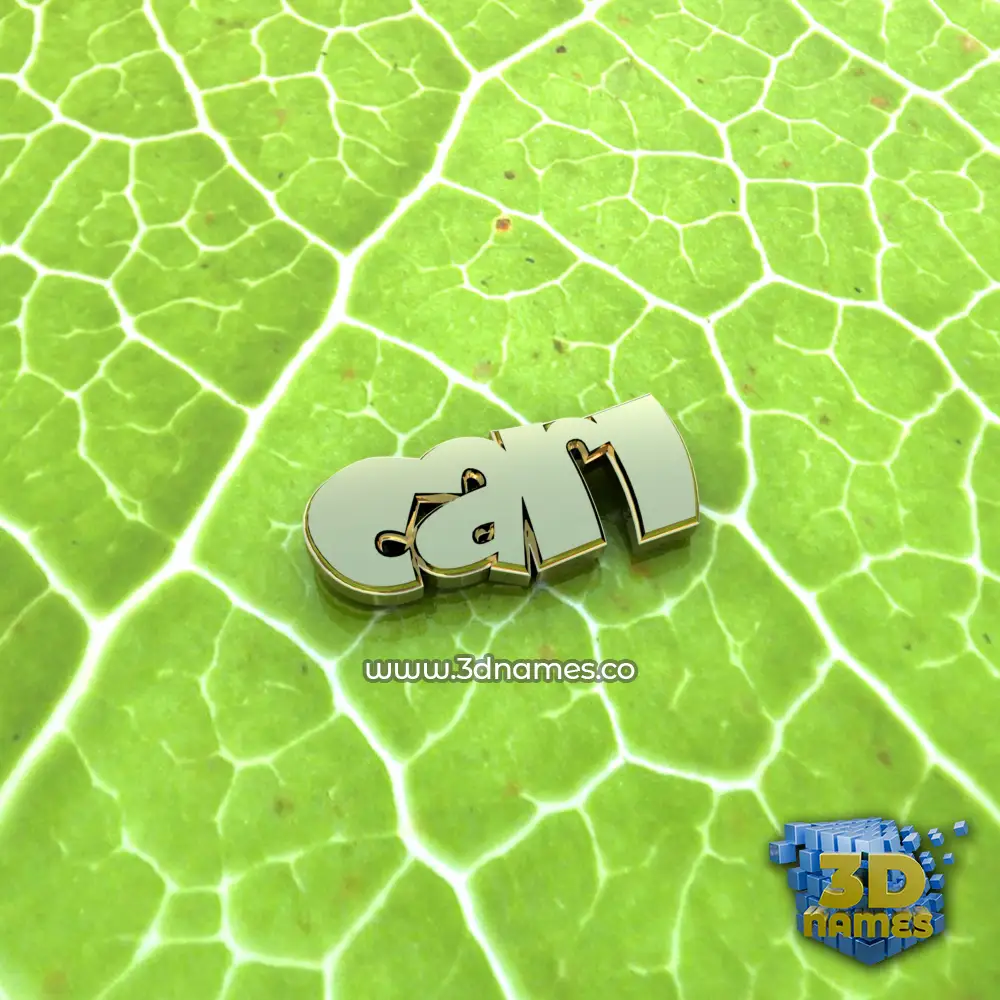 carl in Gold Leaf style - 3D name wallpaper