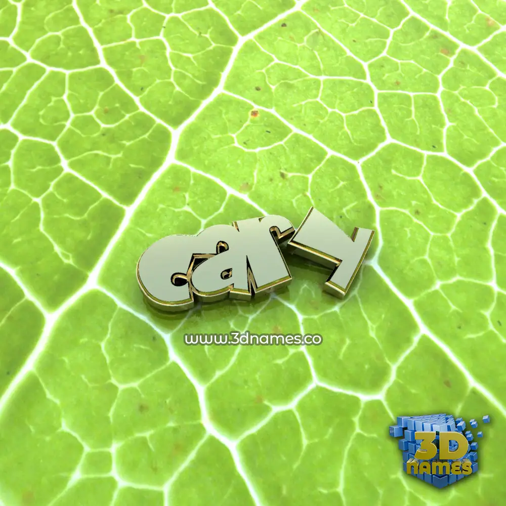 cary in Gold Leaf style - 3D name wallpaper