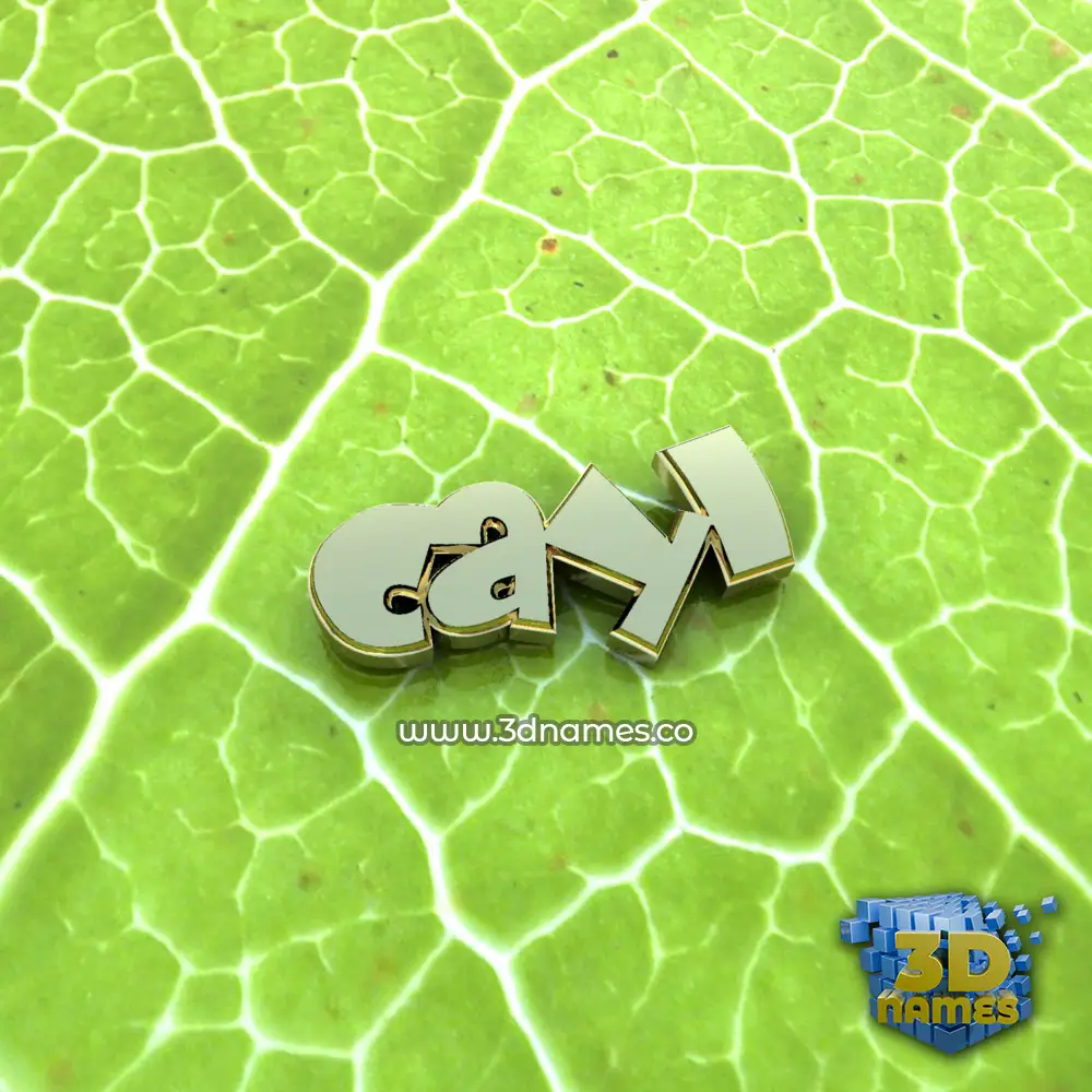 cayl in Gold Leaf style - 3D name wallpaper