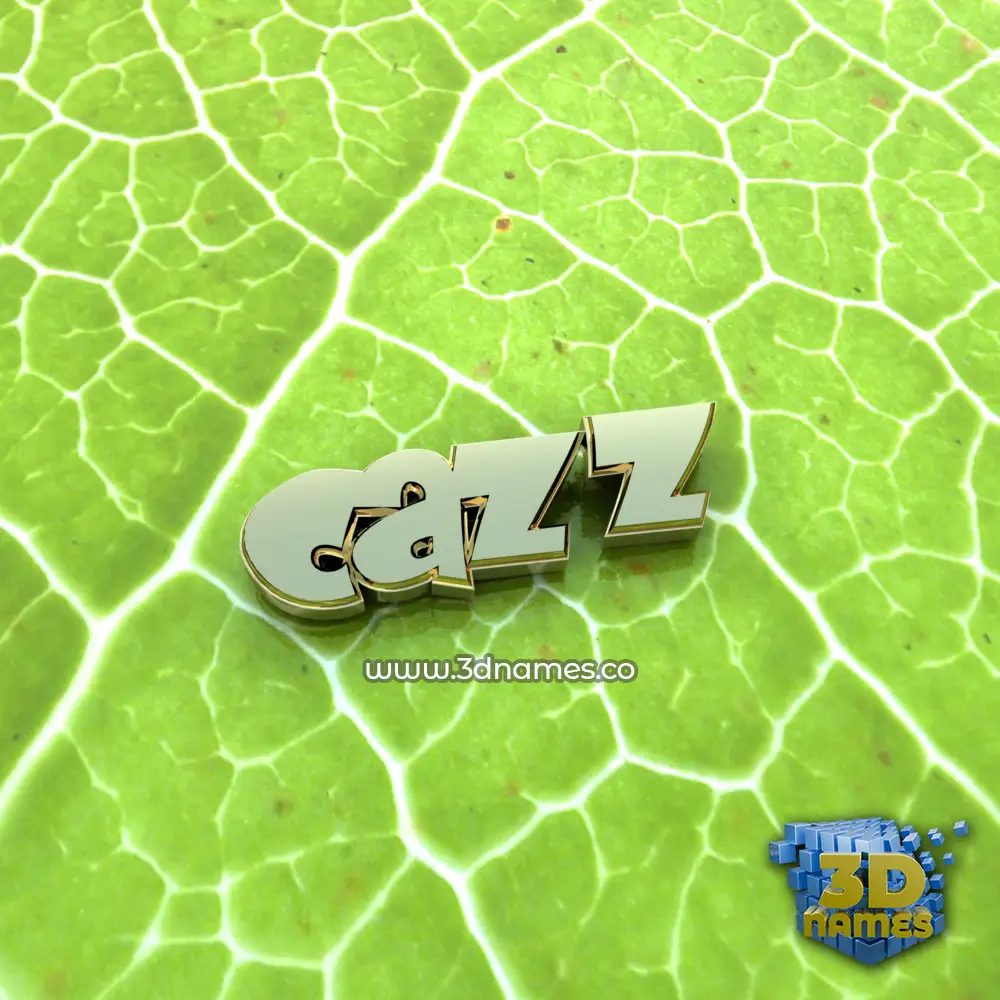 cazz in Gold Leaf style - 3D name wallpaper
