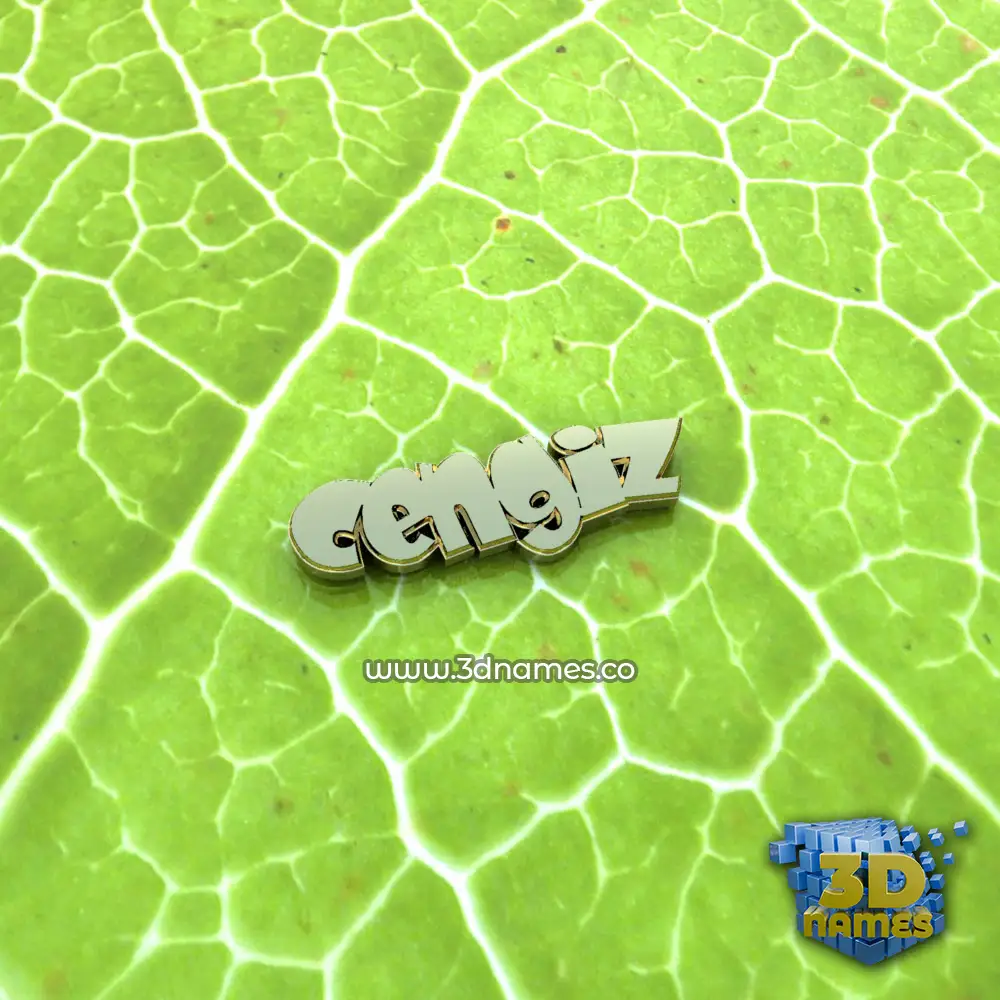 cengiz in Gold Leaf style - 3D name wallpaper