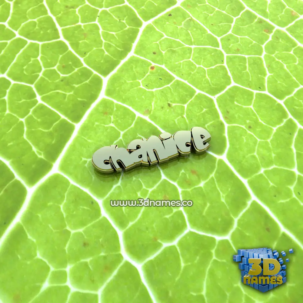 chanice in Gold Leaf style - 3D name wallpaper