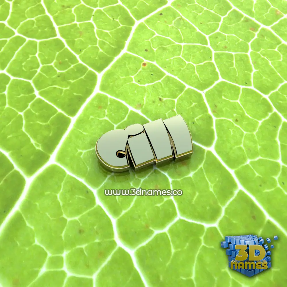 cill in Gold Leaf style - 3D name wallpaper
