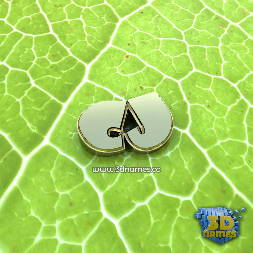 cj in Gold Leaf style - 3D name wallpaper